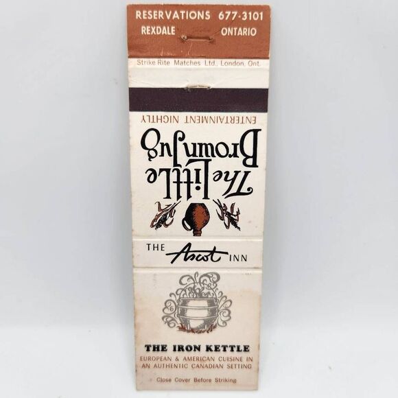 Vintage Matchbook The Ascot Inn The Little Brown Jug Entertainment Restaurant To - Picture 1 of 3